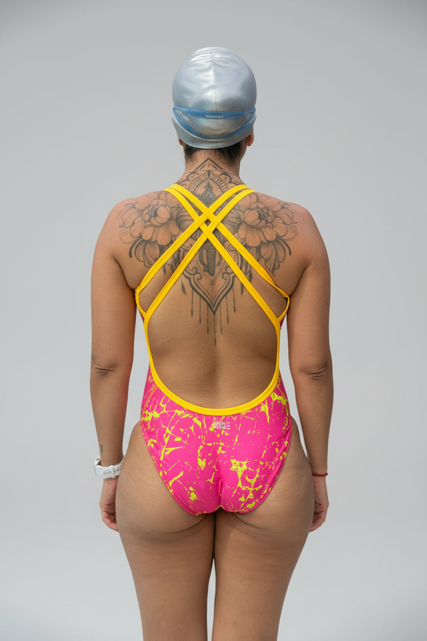 Tiras Cruzadas - Solar Fuchsia