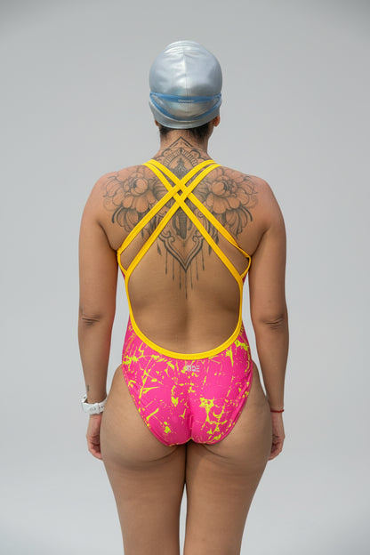 Tiras Cruzadas - Solar Fuchsia